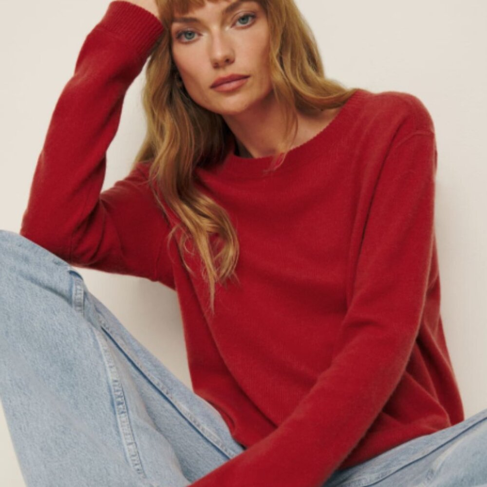 Reformation Cashmere Boyfriend Sweater - S
